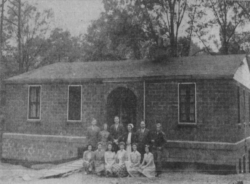 Little Creek Sanitarium school building, 1942
